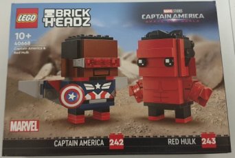 Lego 40668 Captain America en Rode Hulk figuren