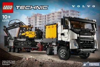 Lego 42175 Volvo FMX truck & EC230 (Huren)