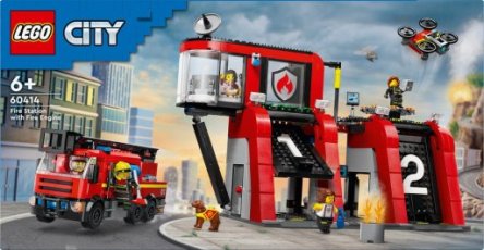 Lego 60414 Brandweerkazerne en brandweerauto (V)
