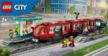 Lego 60423 Stadstram en station (V)
