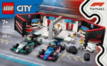 Lego 60444 F1® garage met Mercedes-AMG+Alpine (V)